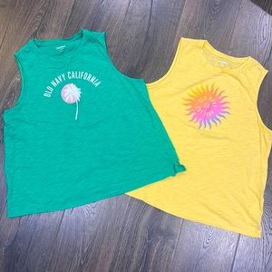 ☀️Set of two sleeveless summer T-shirts☀️